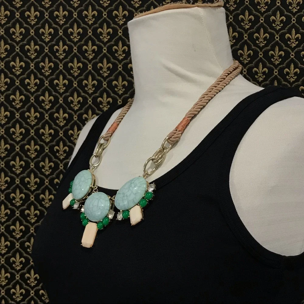 Anthro “Turquoise Orbita Necklace” - Picture 8 of 12